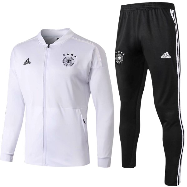 Survetement Football Allemagne 2018 Blanc Noir Marine